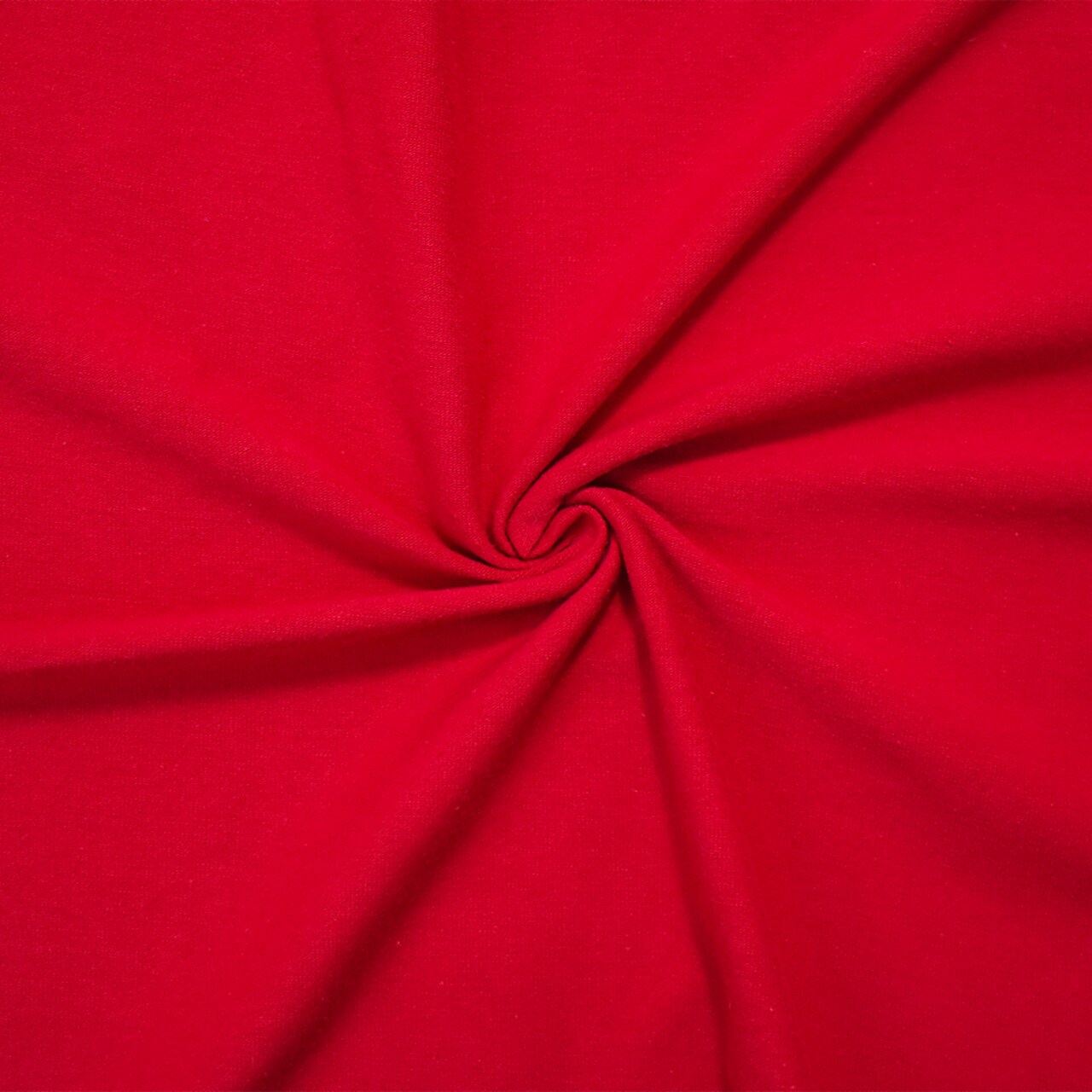 True Red Solid Cotton Spandex Knit Fabric - 10 oz - Reorderable By the Yard